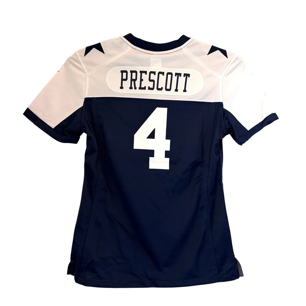 Nike Dallas Cowboys Dak Prescott 4 NFL Jersey Womens Small Navy 87NW-DCGA NEW